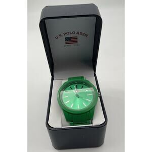 US Polo Assn Men's Green Analog watch UC12149959